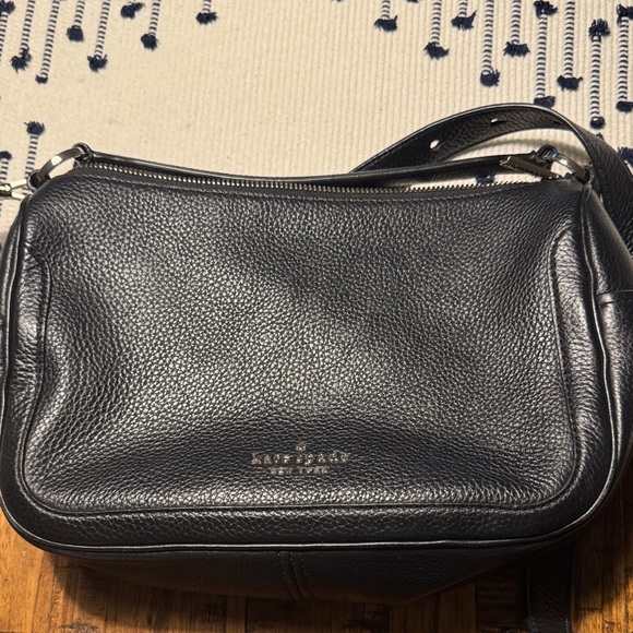 Kate Spade Black Pebbled Black Leather Purse - Picture 2 of 6